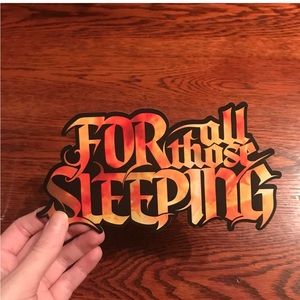 For All Those Sleeping glossy sticker
